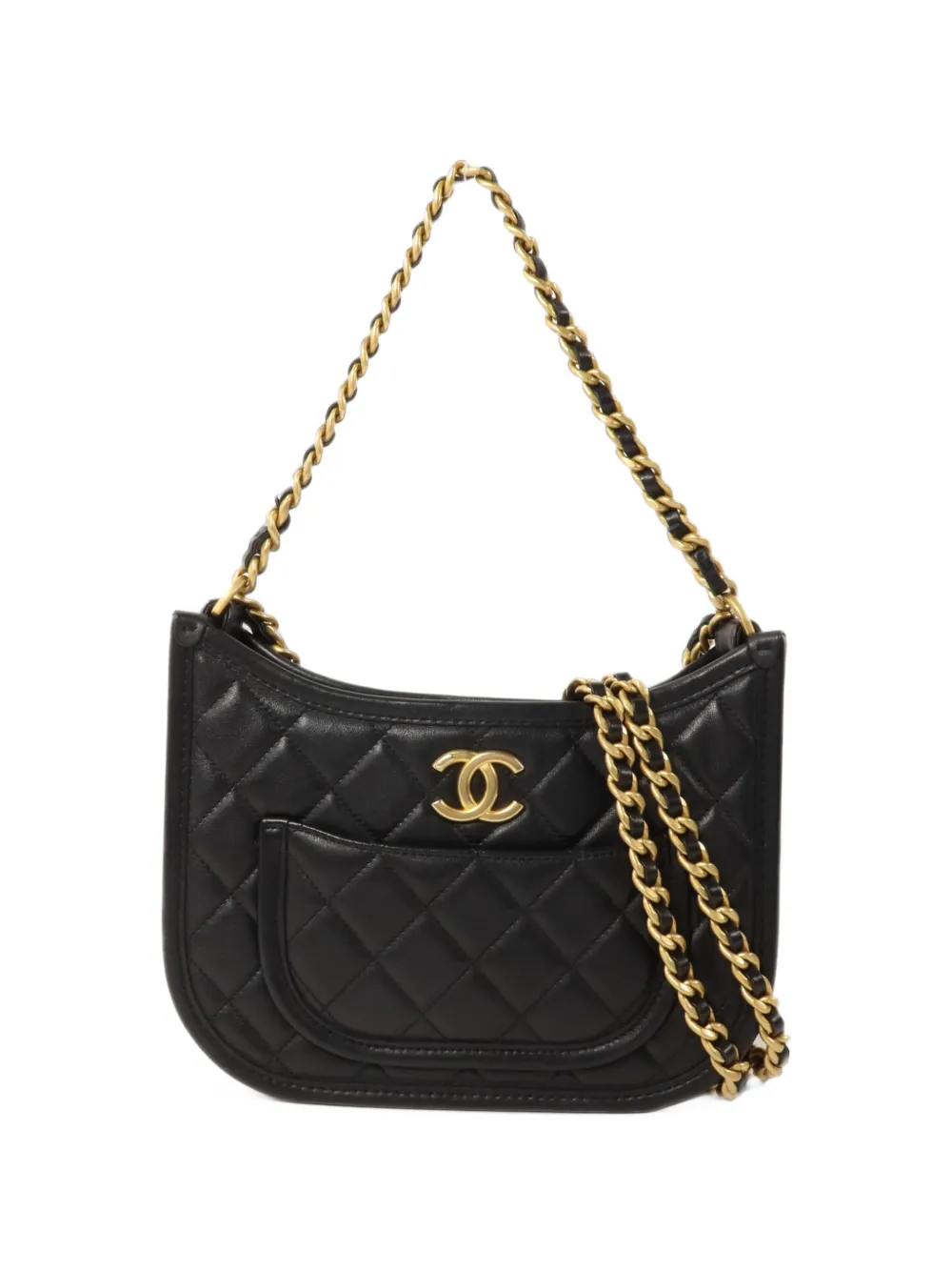 CHANEL Pre-Owned CC turn-lock quilted shoulder bag - Schwarz