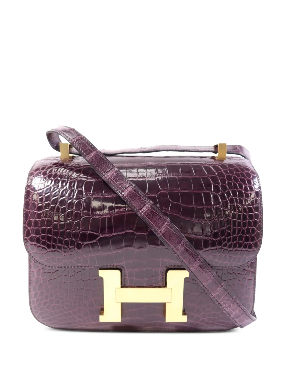 Hermès Pre-Owned Constance leather shoulder bag - Violett