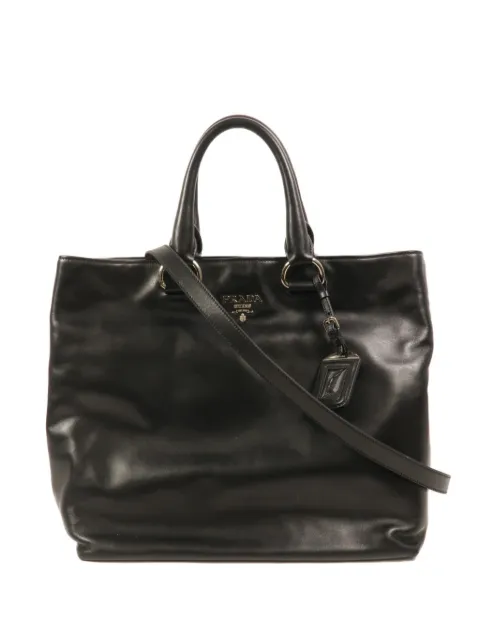 Prada Pre-Owned convertible leather tote bag