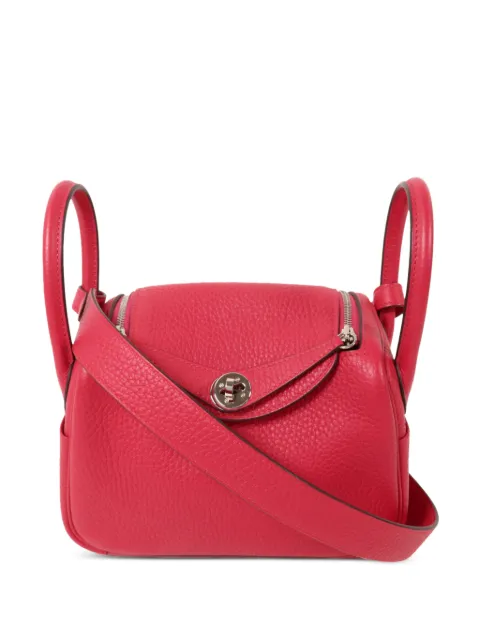Hermès Pre-Owned mini Lindy pebbled tote bag