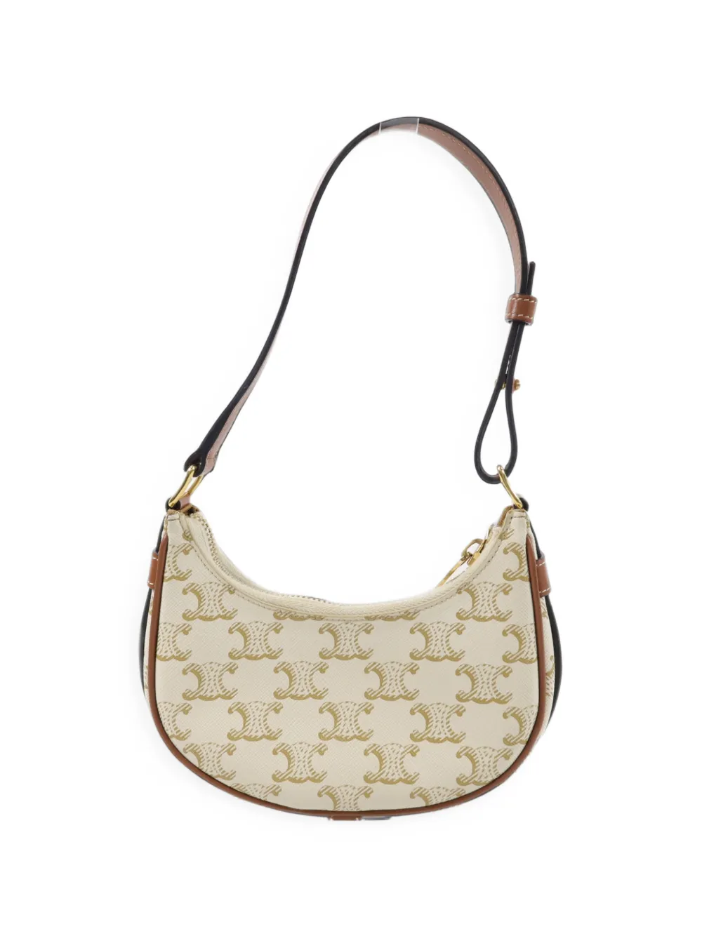 Celine Mini Ava Triomphe Shoulder Bag In Gray