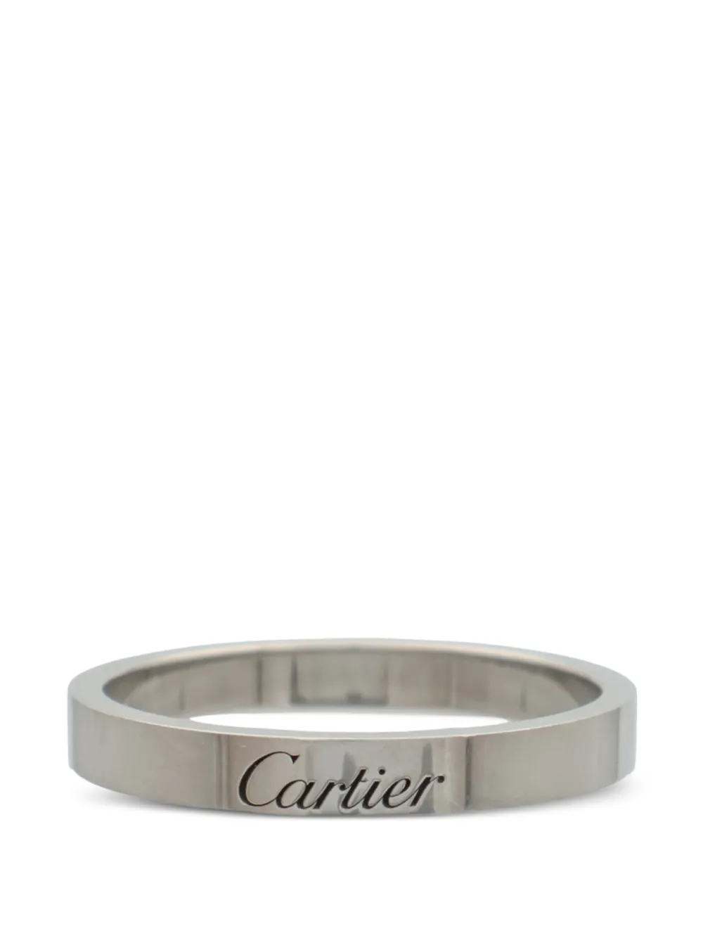 Cartier C de Cartier engraved-logo ring - Silber