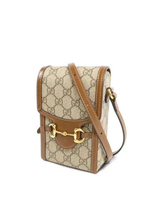 Gucci Pre-Owned 1955 GG Horsebit Supreme shoulder mini bag