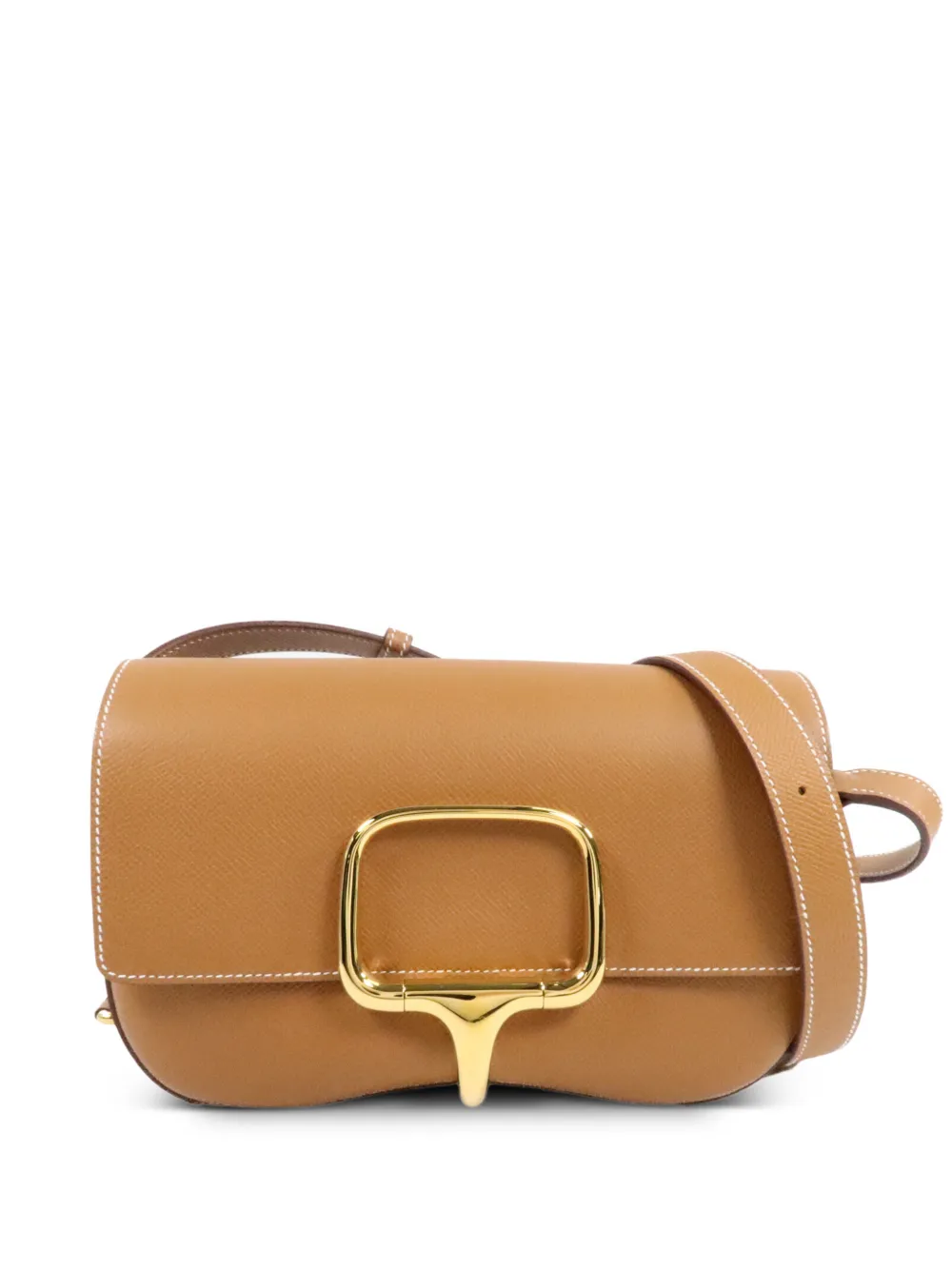 Hermès Pre-Owned Della Cavalleria Elan leather shoulder bag - Braun