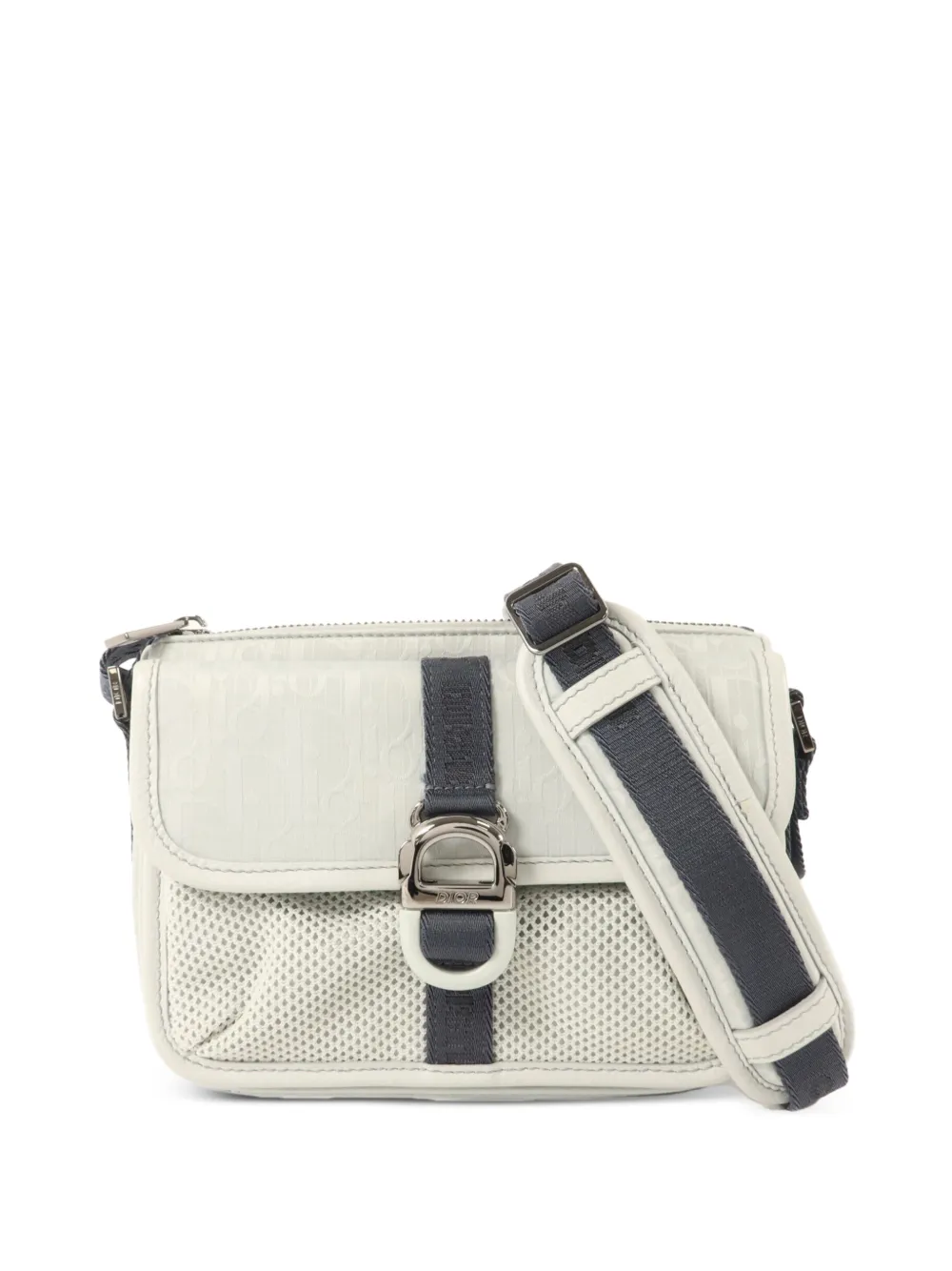 Christian Dior Pre-Owned mini 8 And Parley mesh-panels shoulder bag - Bianco
