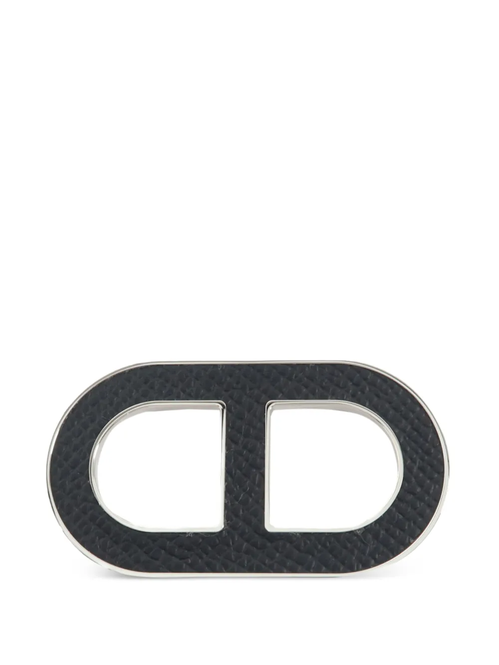 Hermès Pre-Owned Chaine d'Ancre leather brooch - Silver