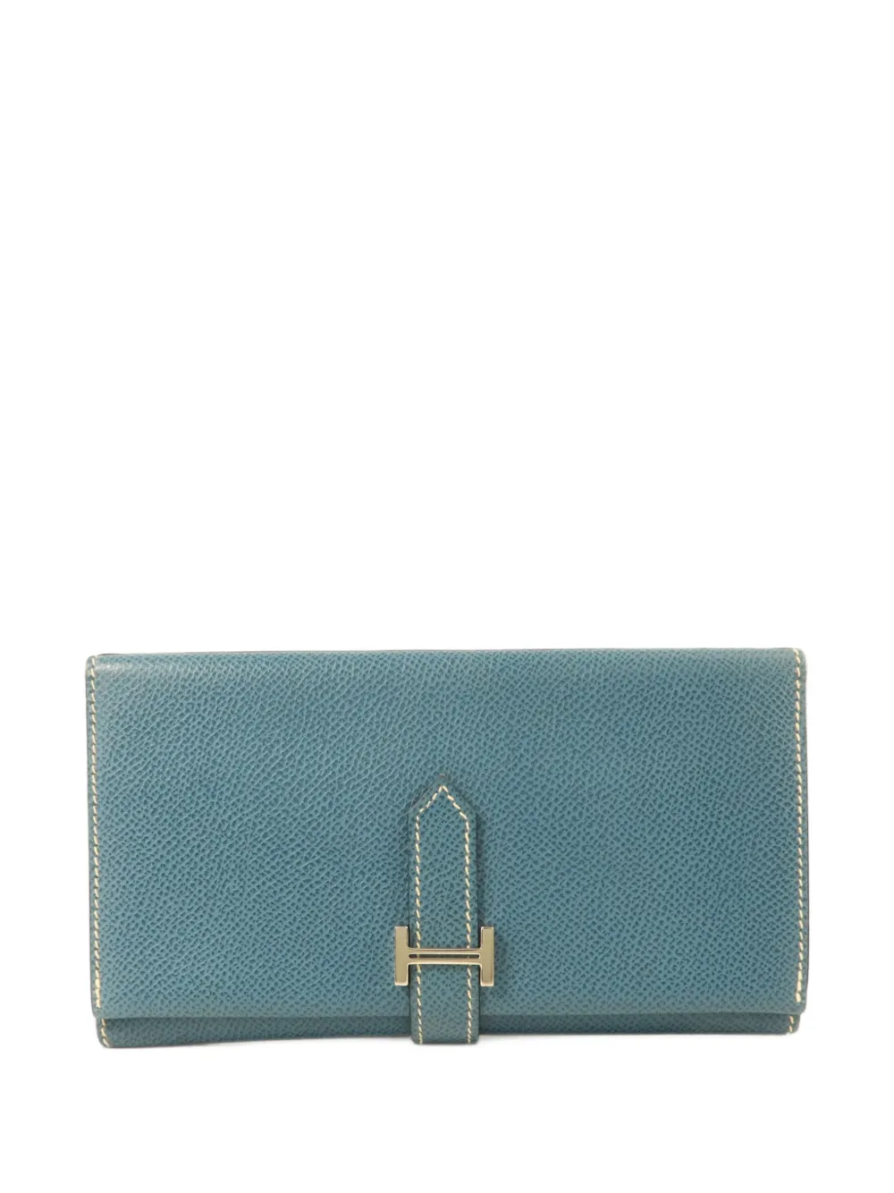 Hermès Pre-Owned 2003 Béarn Courchevel-leather trifold wallet - Blau