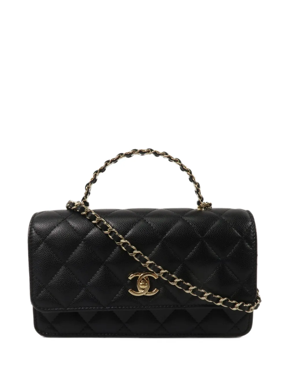 CHANEL Pre-Owned CC quilted turn-lock tote bag - Schwarz
