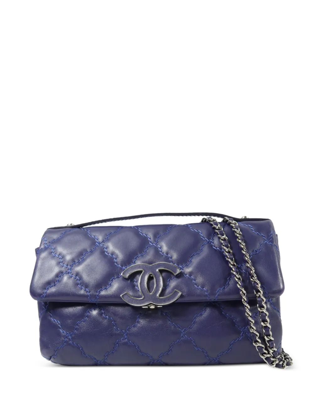 CHANEL Pre-Owned CC turn-lock chain shoulder bag - Blau