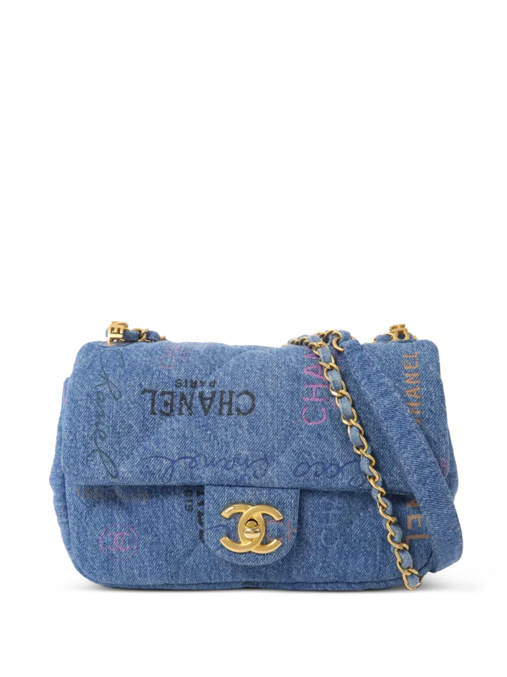 CHANEL Pre-Owned quilted CC turn-lock shoulder bag - Blau