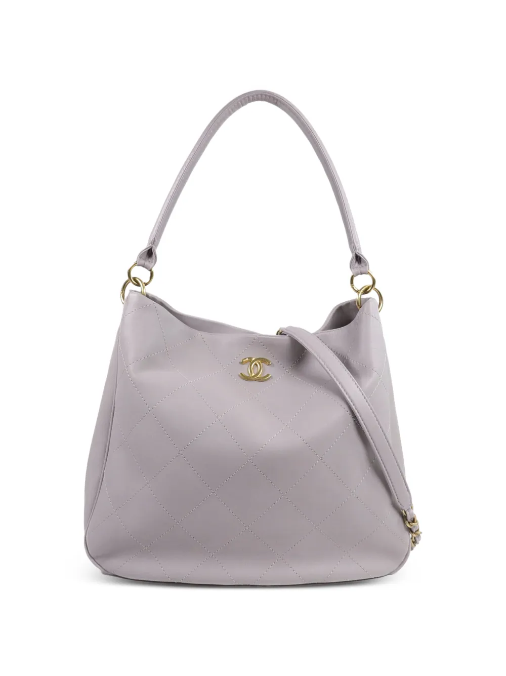 CHANEL Pre-Owned CC quilted two-way shoulder bag - Grau