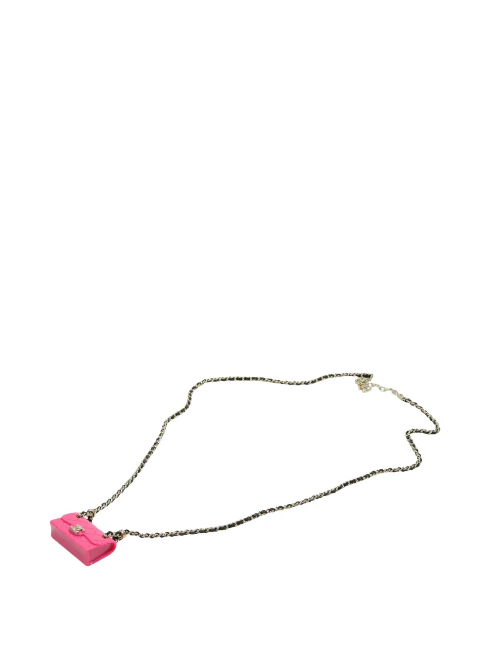 CHANEL Pre-Owned CC bag necklace - Rosa