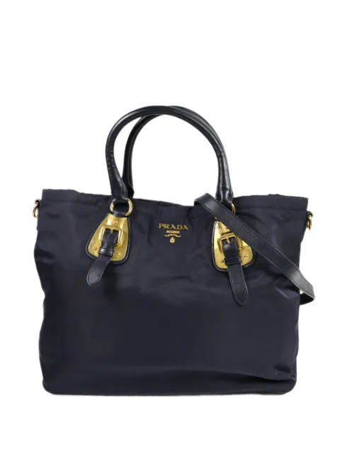 Prada Pre-Owned buckle-detail tote bag