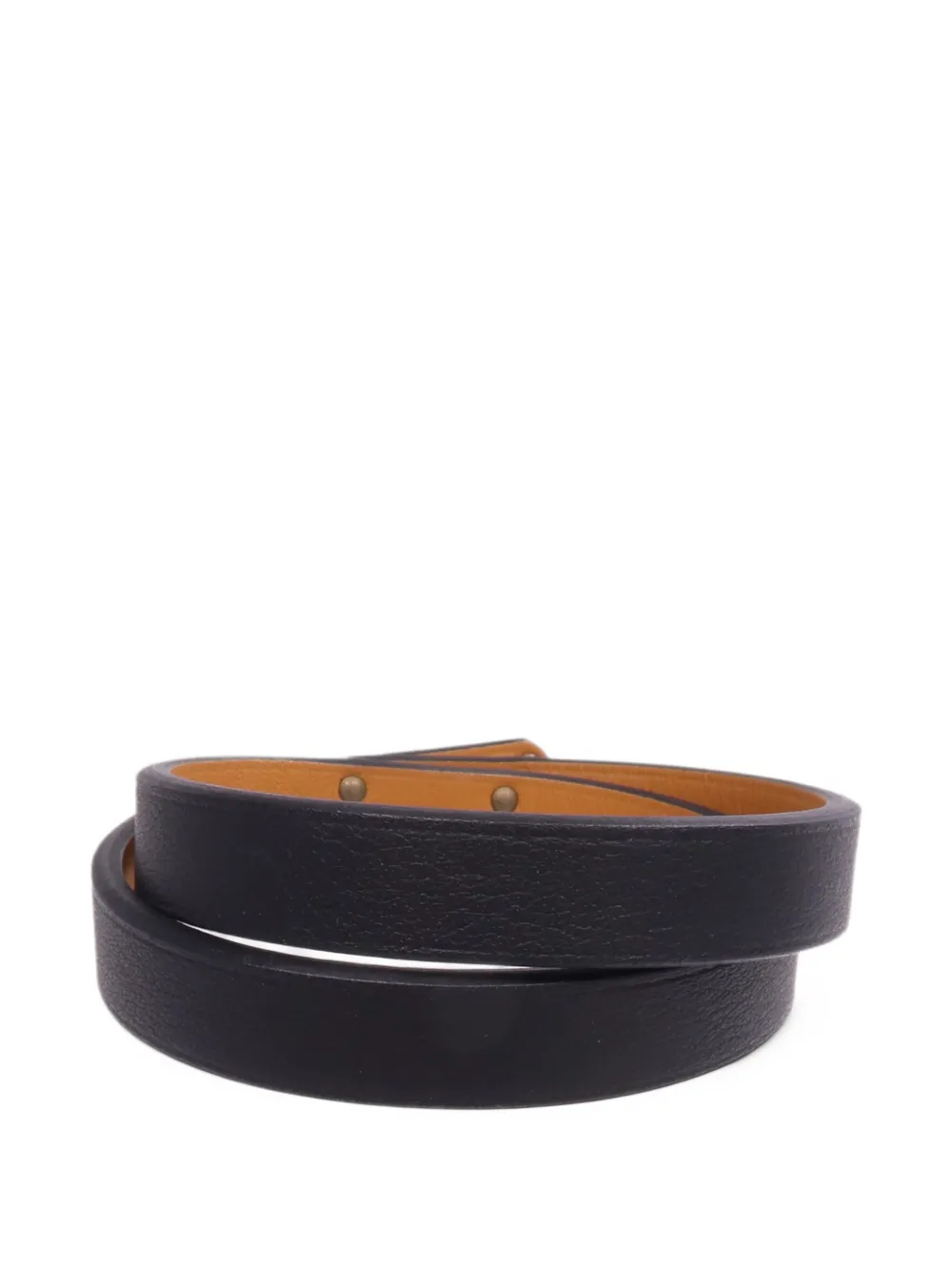 Hermès Pre-Owned Kelly leather wrap bracelet - Nero
