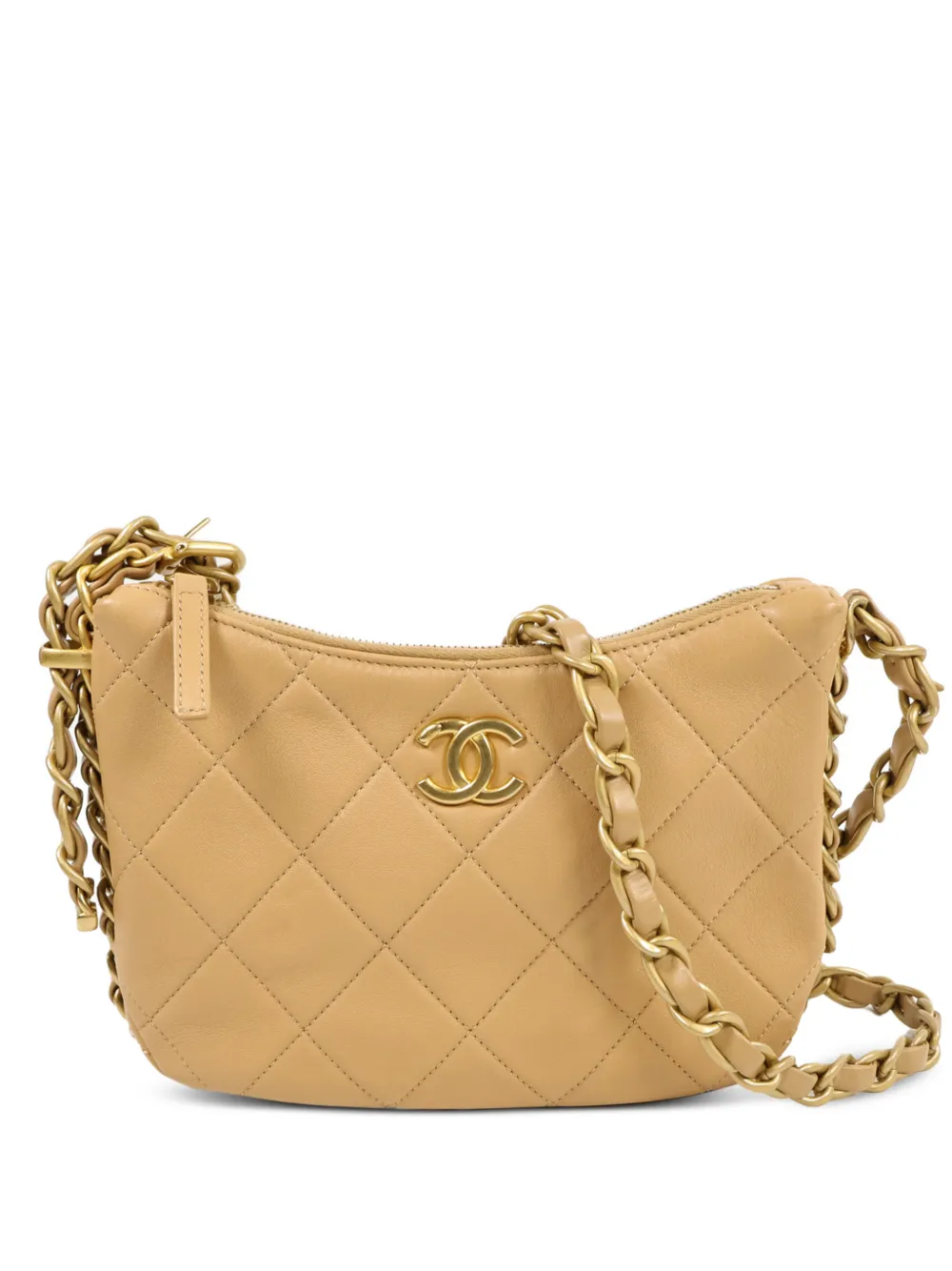 CHANEL Pre-Owned quilted shoulder bag - Nude