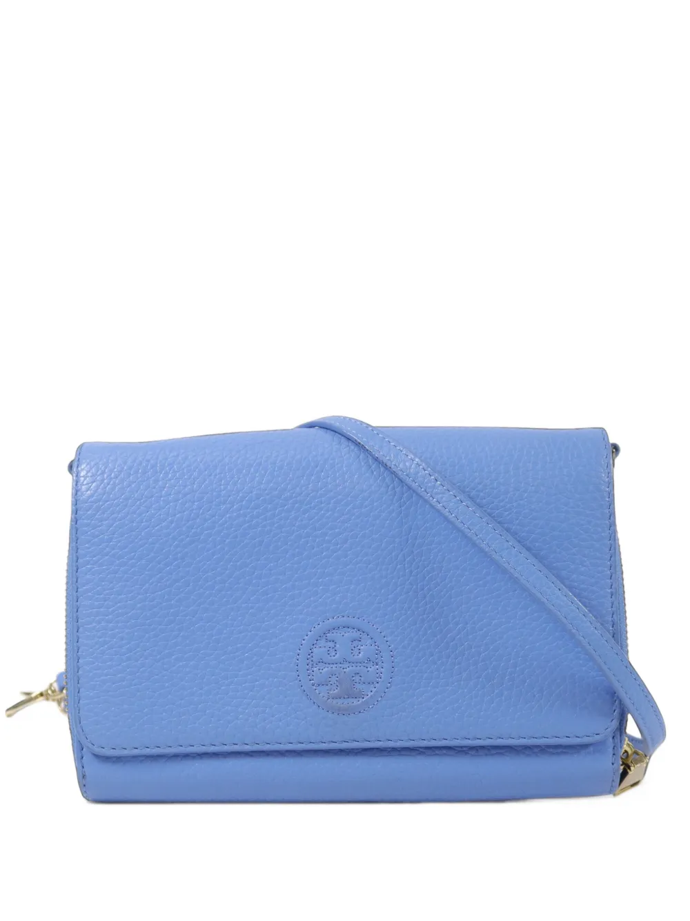Tory Burch logo-embossed wallet - Blau