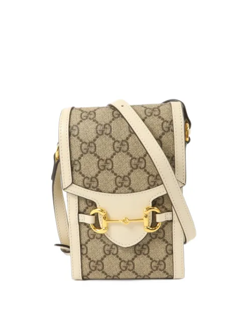 Gucci Pre-Owned mini Horsebit 1955 GG phone shoulder bag