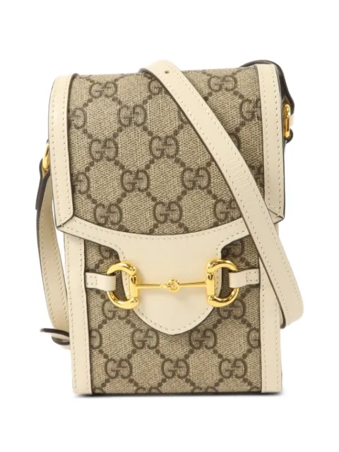 Gucci Pre-Owned mini Horsebit 1955 GG phone shoulder bag