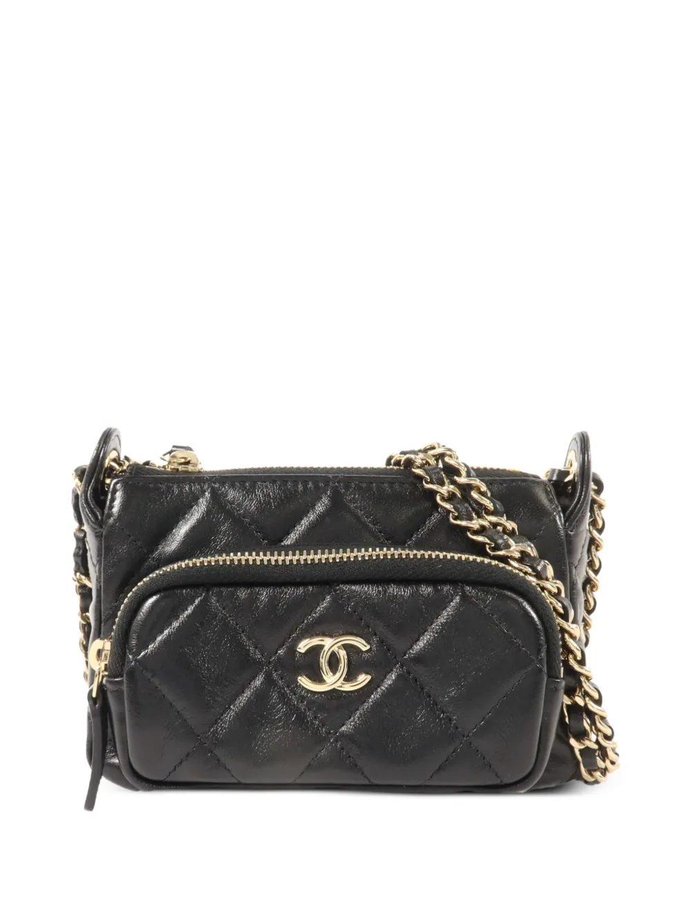 CHANEL Pre-Owned CC Camera mini bag - Schwarz