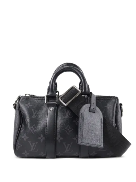 Louis Vuitton Pre-Owned tote Keepall Bandouliere Monogram Eclipse