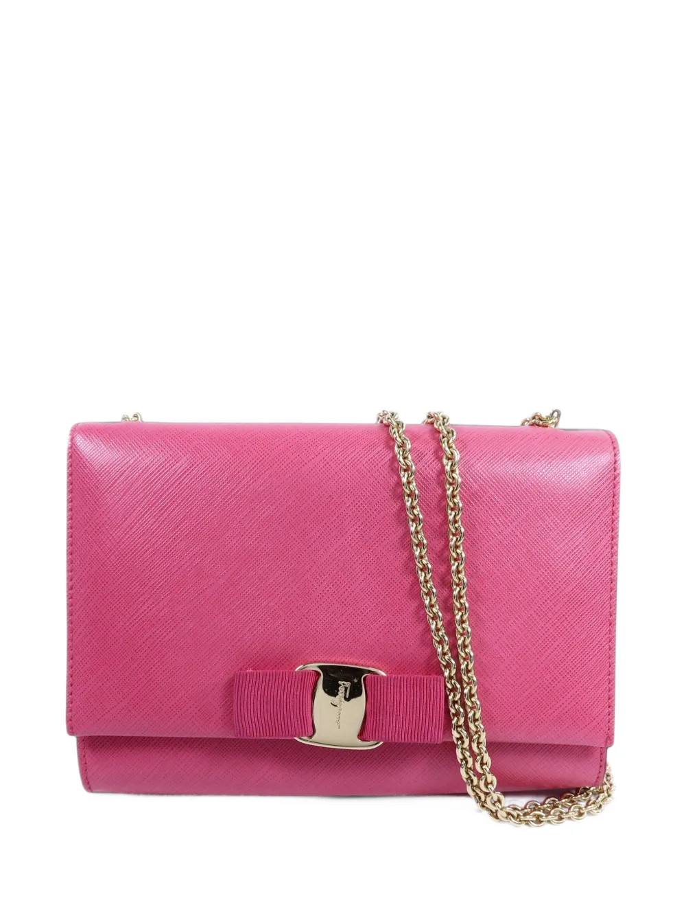 Ferragamo Pre-Owned mini Vara Bow leather crossbody bag - Rosa