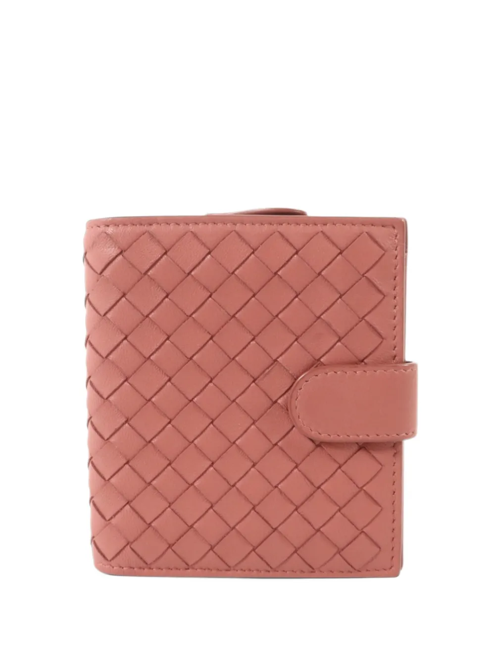 Bottega Veneta Pre-Owned Intrecciato leather bifold wallet - Rosa