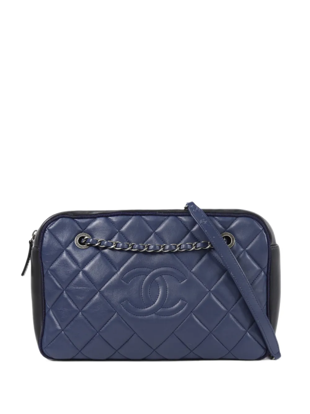 CHANEL Pre-Owned Ballerine diamond-quilted shoulder bag - Blau