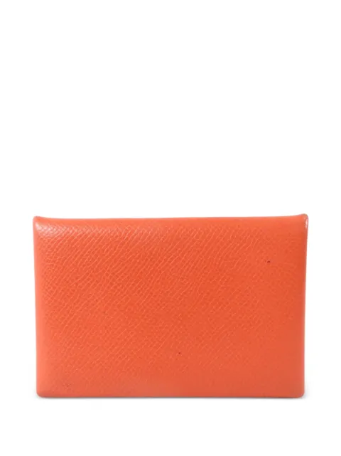 Hermès Pre-Owned 2016 Calvi Dup Epsom-leather card case