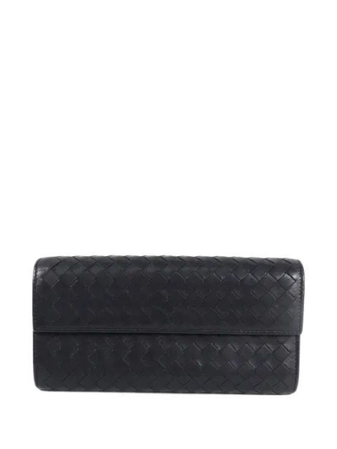 Bottega Veneta Pre-Owned Intrecciato leather long wallet