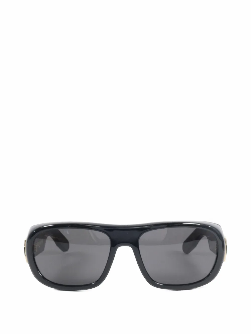 Christian Dior Pre-Owned oval-frame sunglasses - Nero