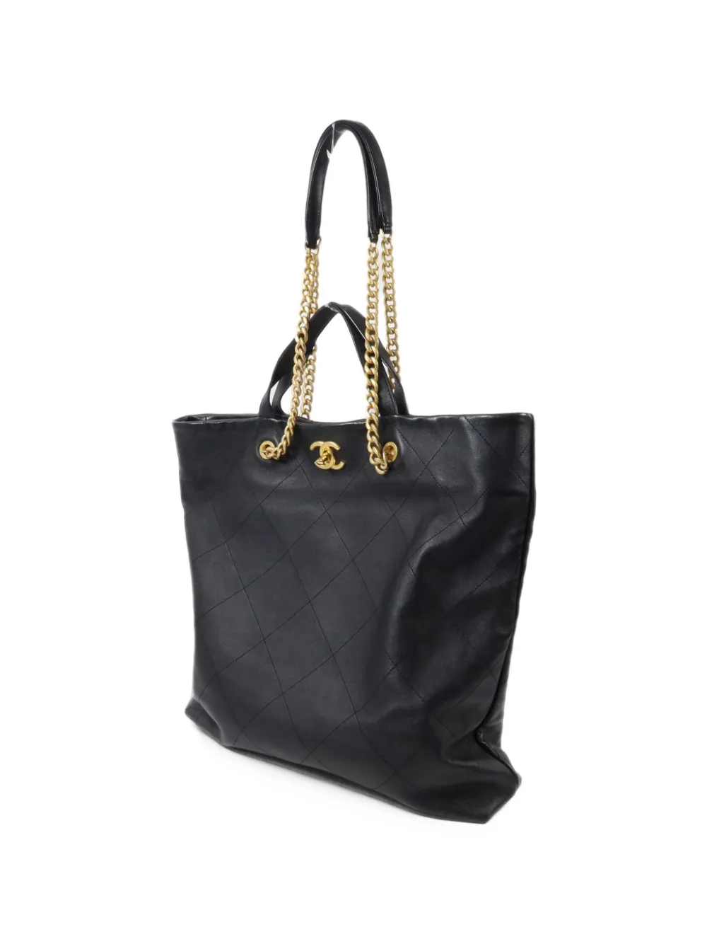 CHANEL Pre-Owned CC turn-lock tote bag Zwart