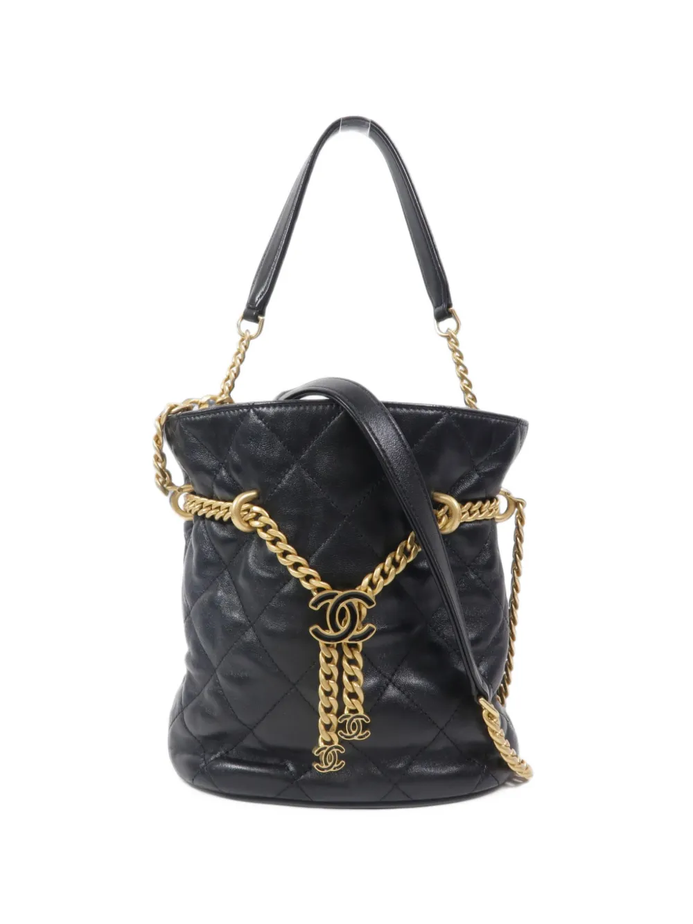 CHANEL Pre-Owned CC-logo quilted mini bag - Schwarz