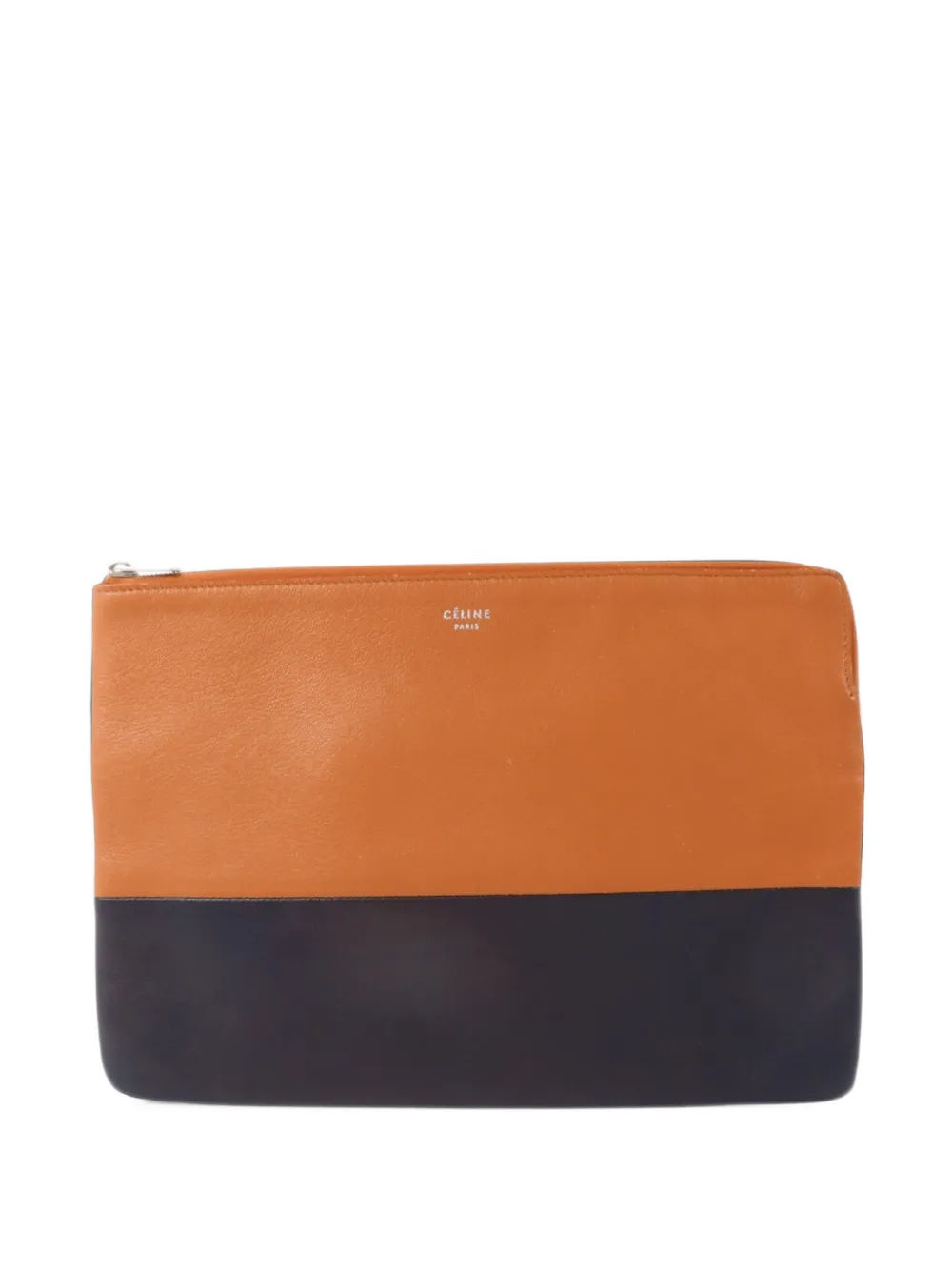 Celine Pre-Owned Solo leather clutch bag - Nude