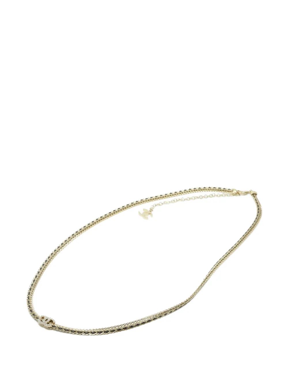 CHANEL Pre-Owned interlocking-CC necklace - Gold