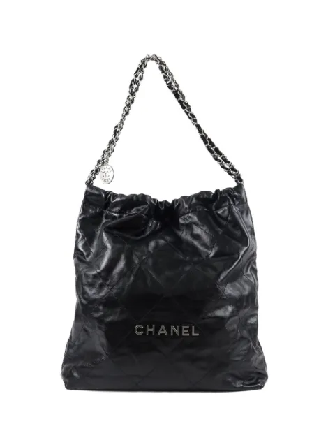 CHANEL Pre-Owned large 22 diamond-quilted tote bag