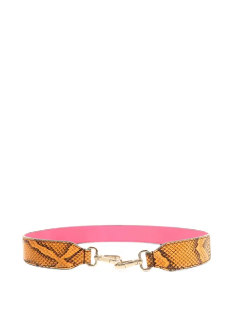 Fendi Pre-Owned ^ correa de bolsa con efecto de piel de serpiente
