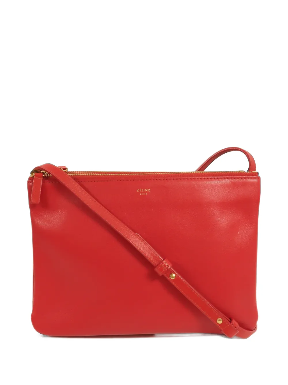 Celine Pre-Owned large Trio Large shoulder bag - Rosso