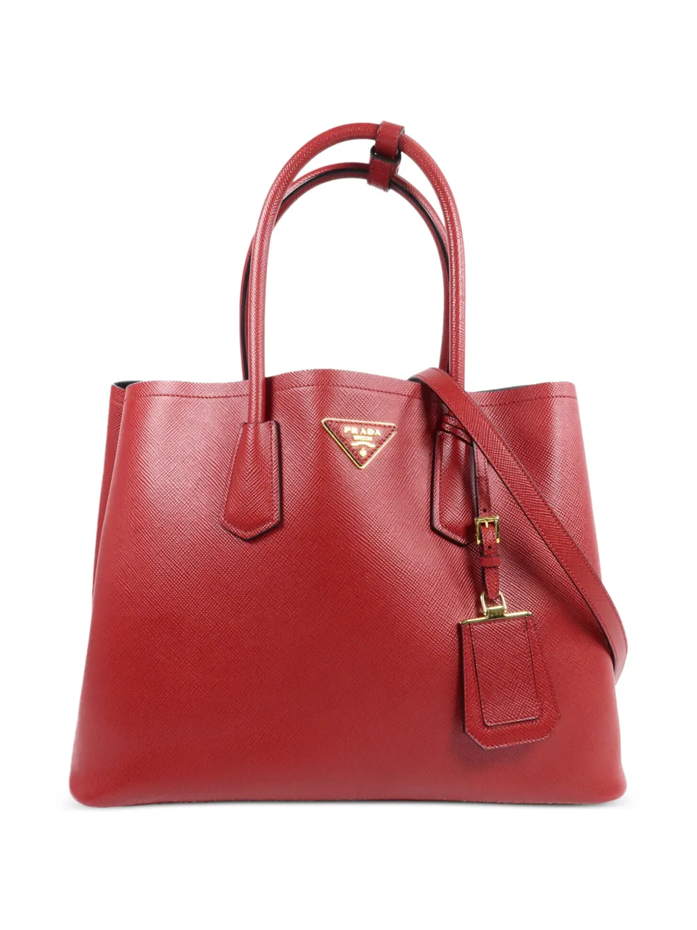 Prada Pre-Owned saffiano leather tote bag - Rosso
