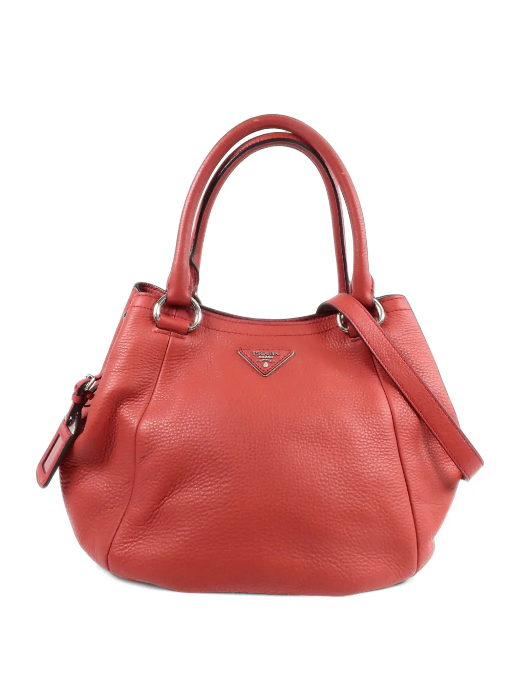 Prada Pre-Owned Vitello Daino leather tote bag - Rosso