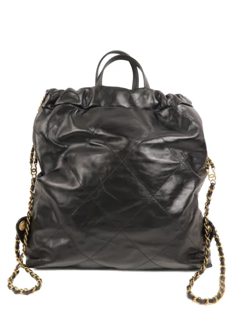 CHANEL Pre-Owned 22 Chanel quilted leather backpack