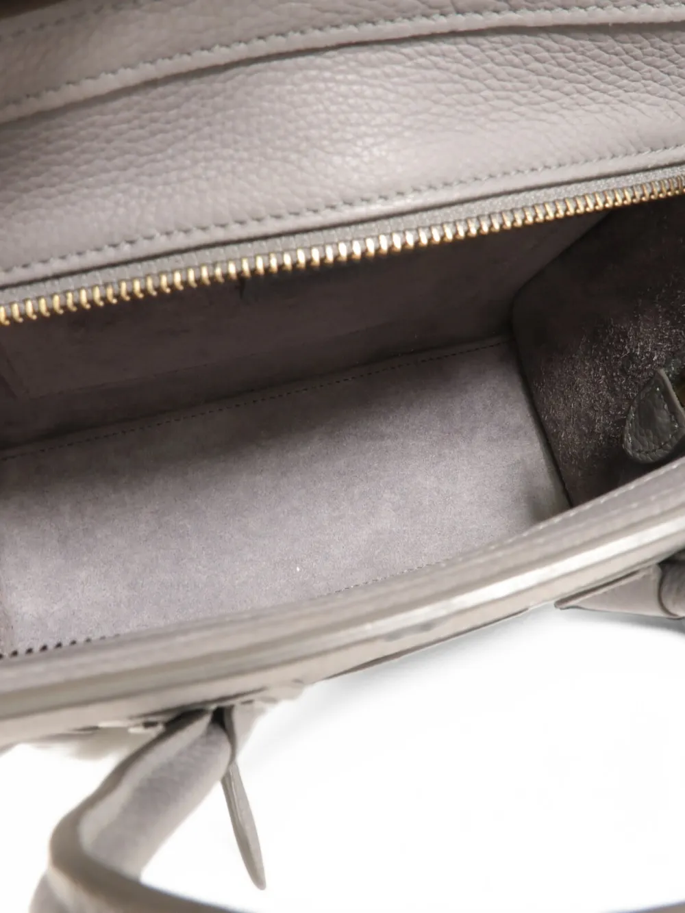 Celine Pre-Owned nano Luggage leather tote bag Grijs