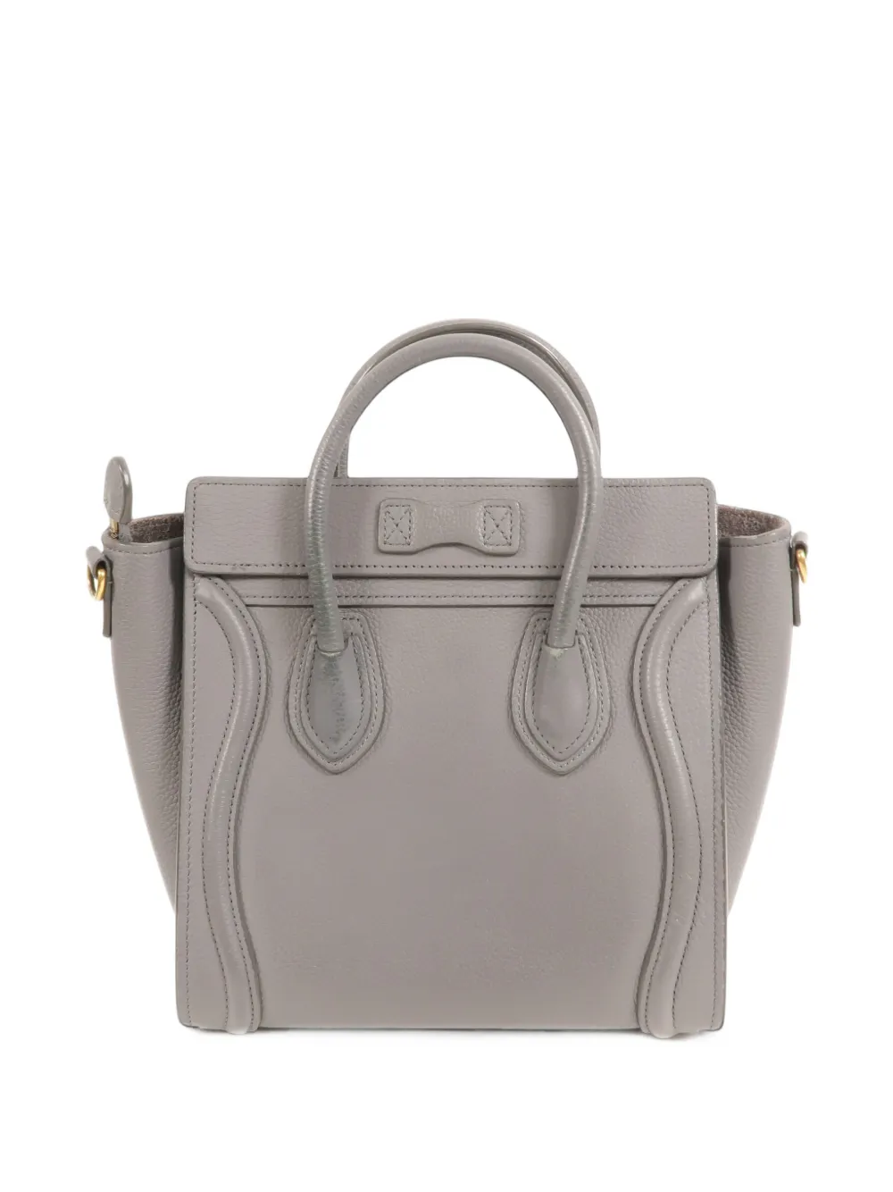 Celine Pre-Owned nano Luggage leather tote bag Grijs