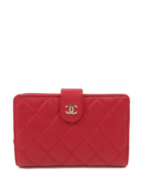 CHANEL Pre-Owned cartera plegable capitonada