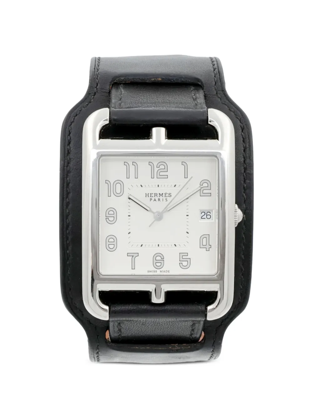 Pre-owned Hermes Cape Cod 33mm Watch In White