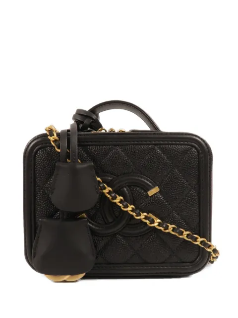 CHANEL Pre-Owned Filigree CC make up bag