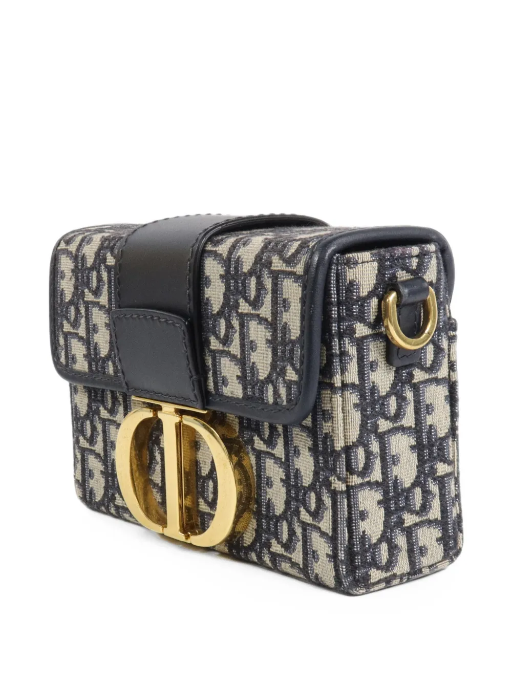Christian Dior Pre-Owned 30 Montaigne Box Oblique crossbody bag Blauw