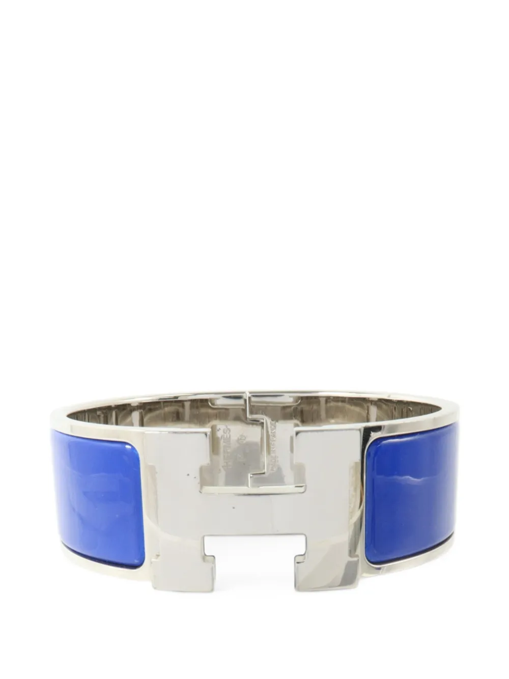Hermès Pre-Owned Clic-Clac H engraved-logo bracelet - Silber