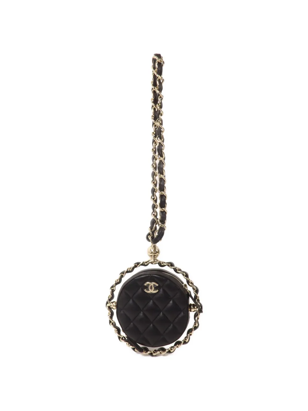 CHANEL Pre-Owned mini quilted CC clutch bag - Schwarz