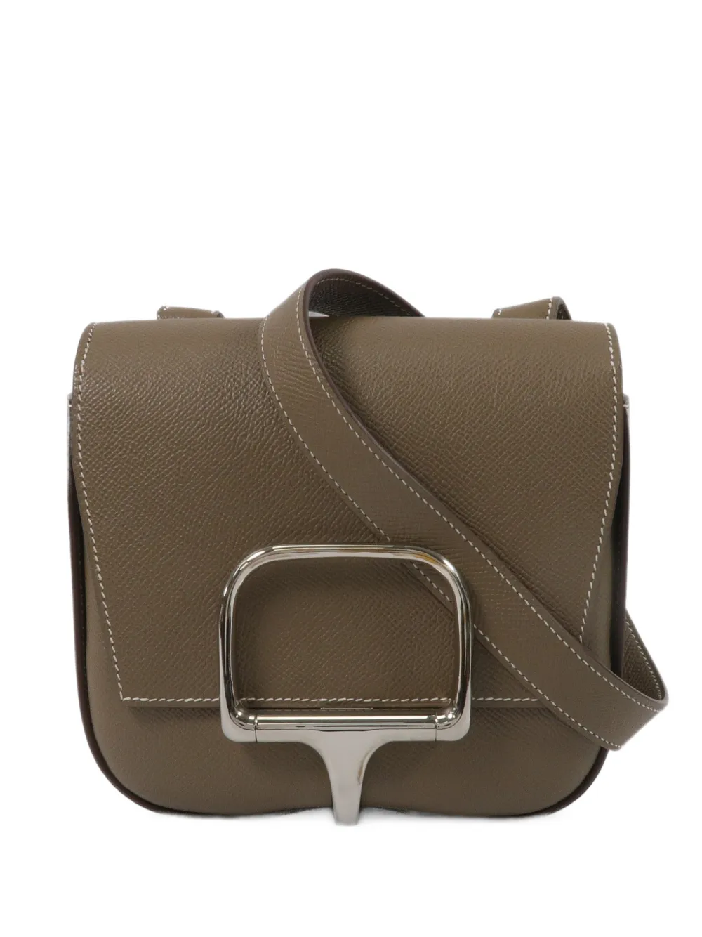 Hermès Pre-Owned 2021 mini Della Cavallerie Horsebit shoulder bag - Braun