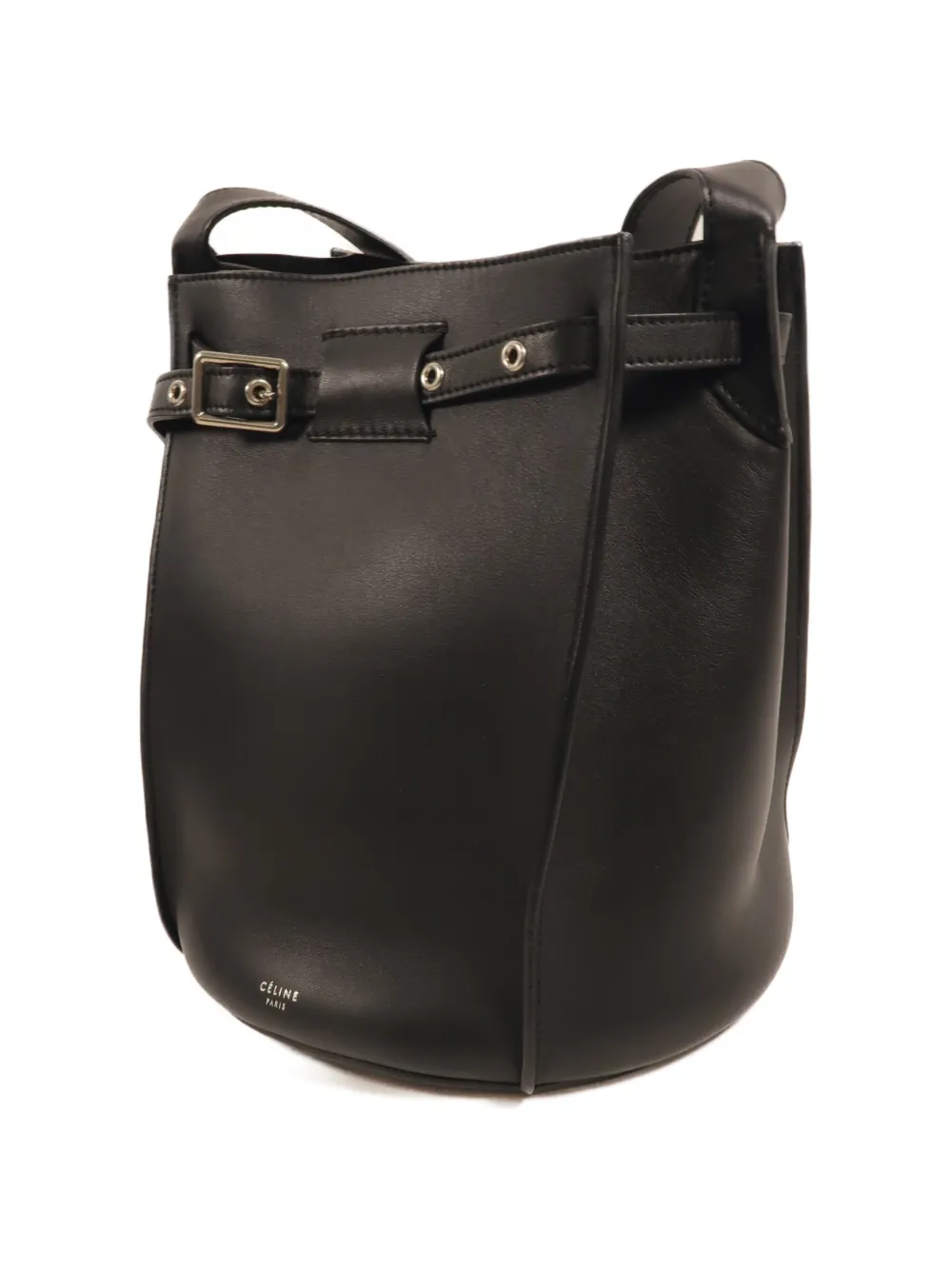 Celine Pre-Owned big Bag buckle-fastening bucket bag Zwart